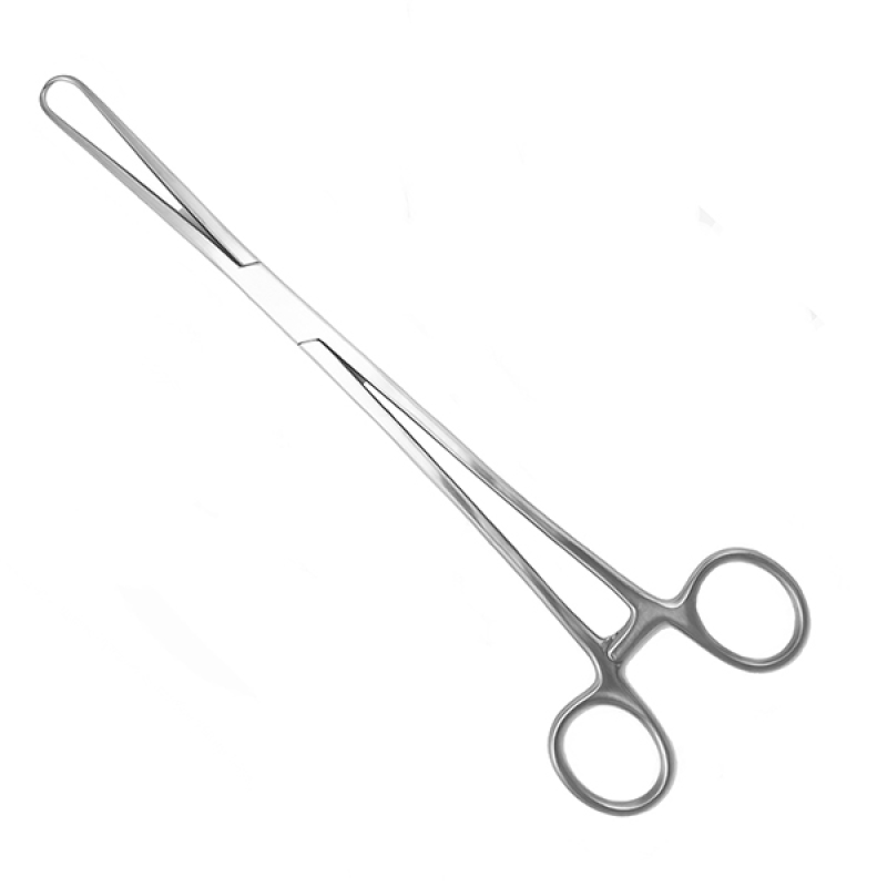 Щипцы пулевые однозубые для оттягивания тела матки, 260 мм