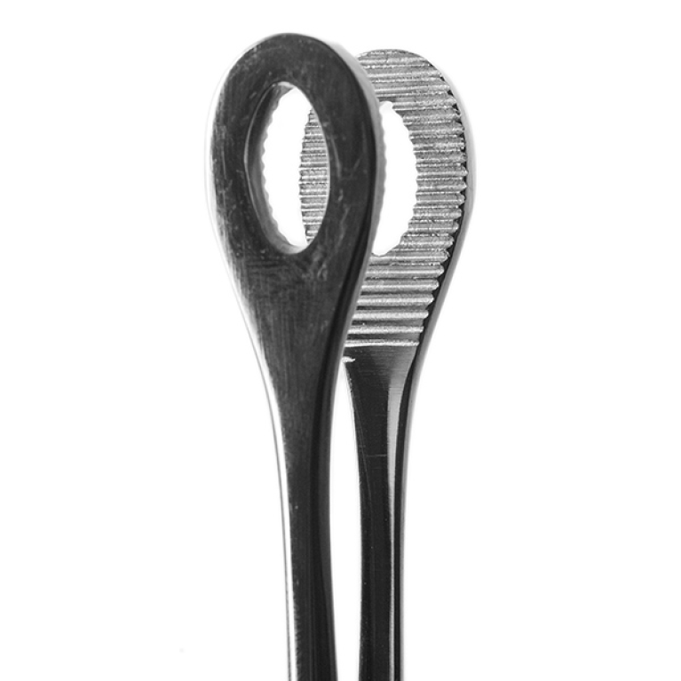 Щипцы для удаления плодного яйца с кремальерой прямые 260х14 мм (Абортцанг)