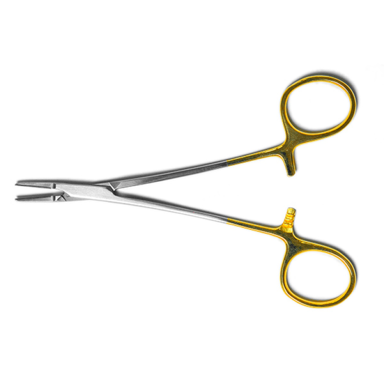 Иглодержатель общехирургический ТВС 140 мм (узкие губки)