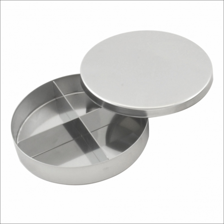 Лоток стоматологический с крышкой ЛСК 100*25 с разделителем