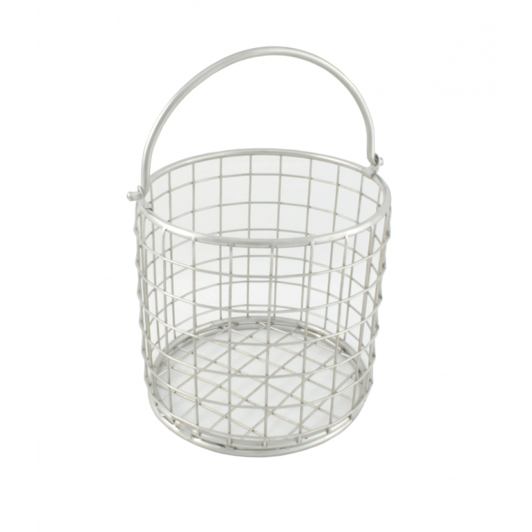 Корзина проволочная цилиндрическая КПЦ с ручками 240*180