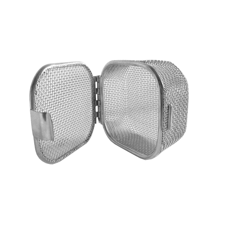 Корзина моечная с крышкой КМКр для мелкого инструмента (80*80*40)