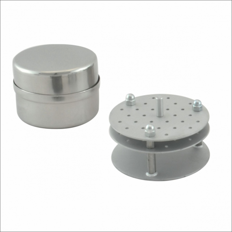 Лоток стоматологический с крышкой и укладкой для фрез ЛСК