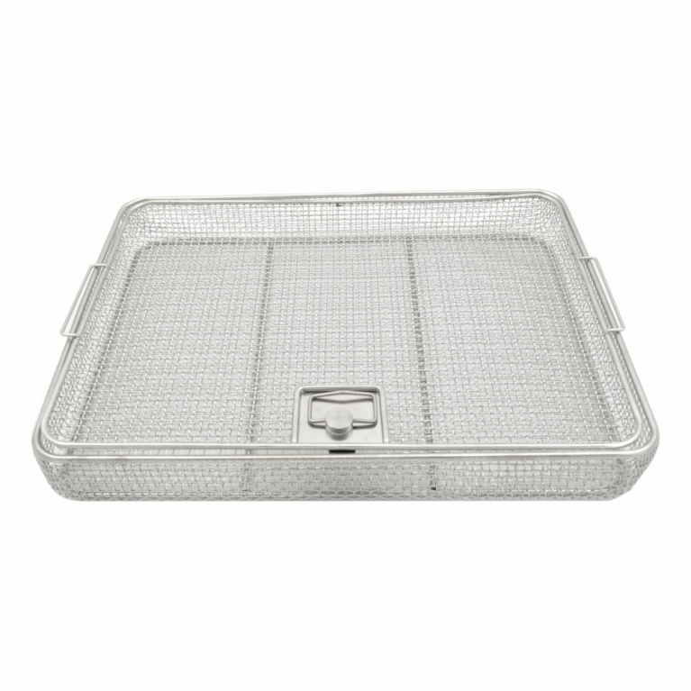 Лоток прямоугольный сетчатый ЛМПрКС-450 с крышкой
