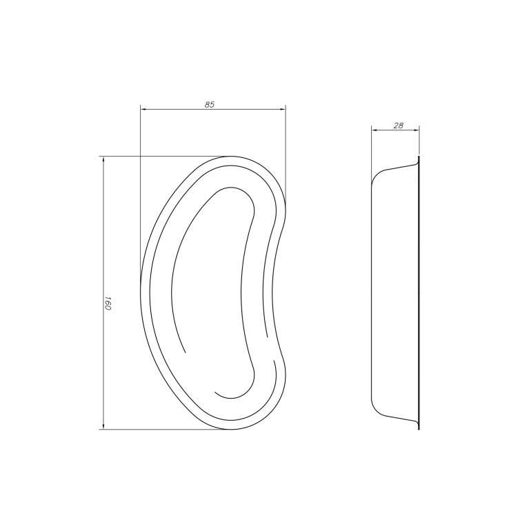 Лоток почкообразный ЛМП-160
