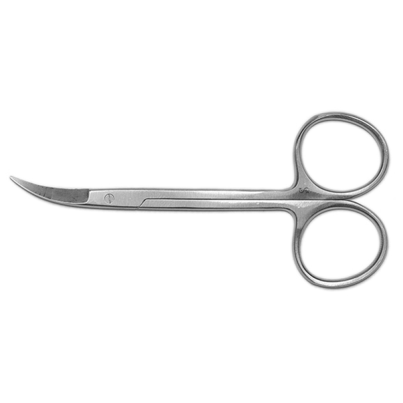 Ножницы остроконечные изогнутые по ребру, 115 мм