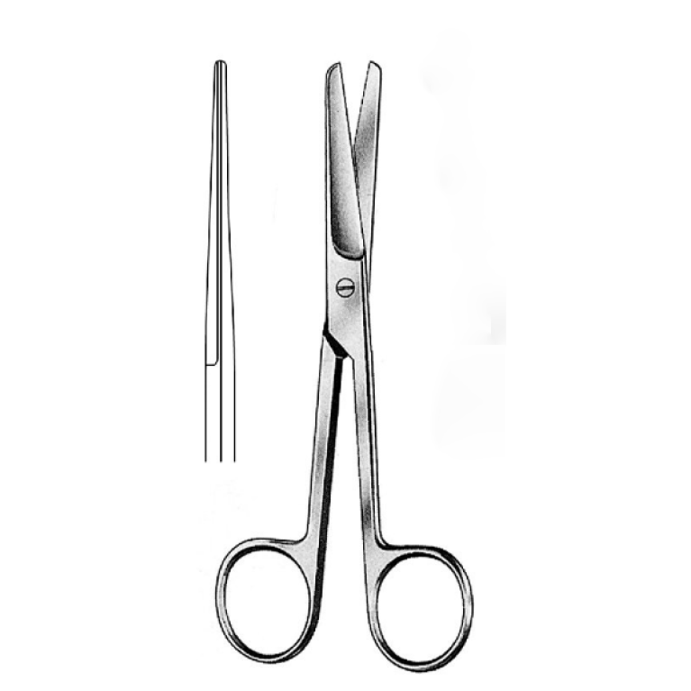 Ножницы тупоконечные 100 мм прямые