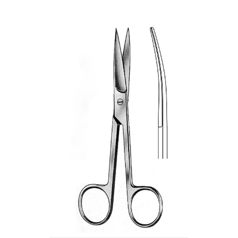 Ножницы остроконечные 170 мм изогнутые