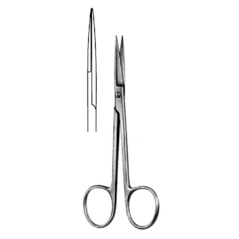 Ножницы глазные остроконечные прямые 113 мм