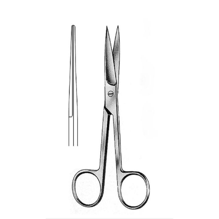 Ножницы остроконечные 140 мм прямые