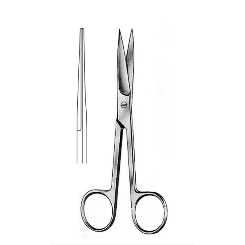 Ножницы остроконечные 100 мм прямые