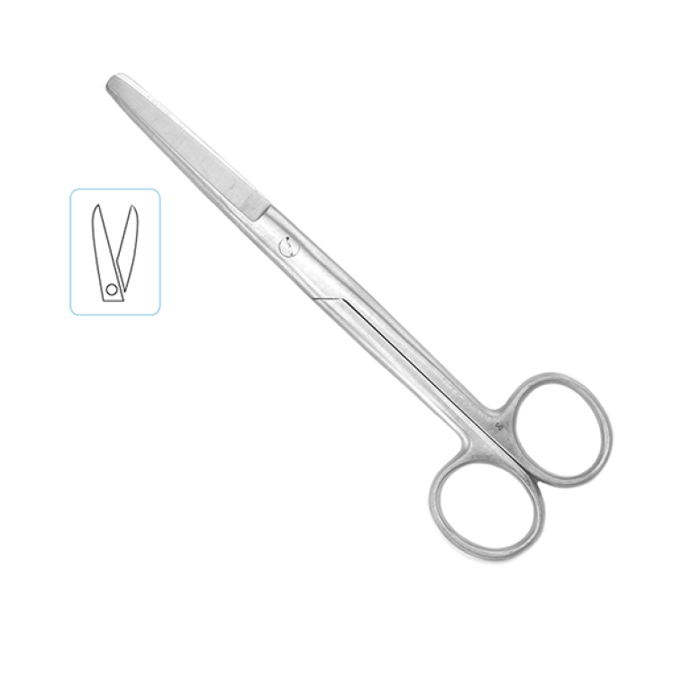 Ножницы тупоконечные 120 мм прямые