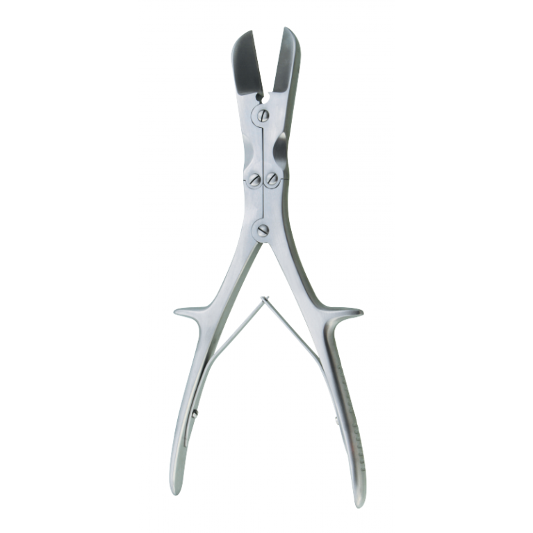 Щипцы костные-кусачки шарнирные с двойной передачей, с прямыми губками, 235 мм