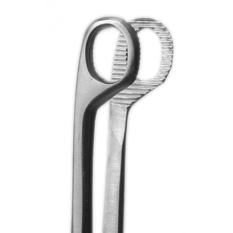 Щипцы для тампонирования горла и глотки детские, 170 мм