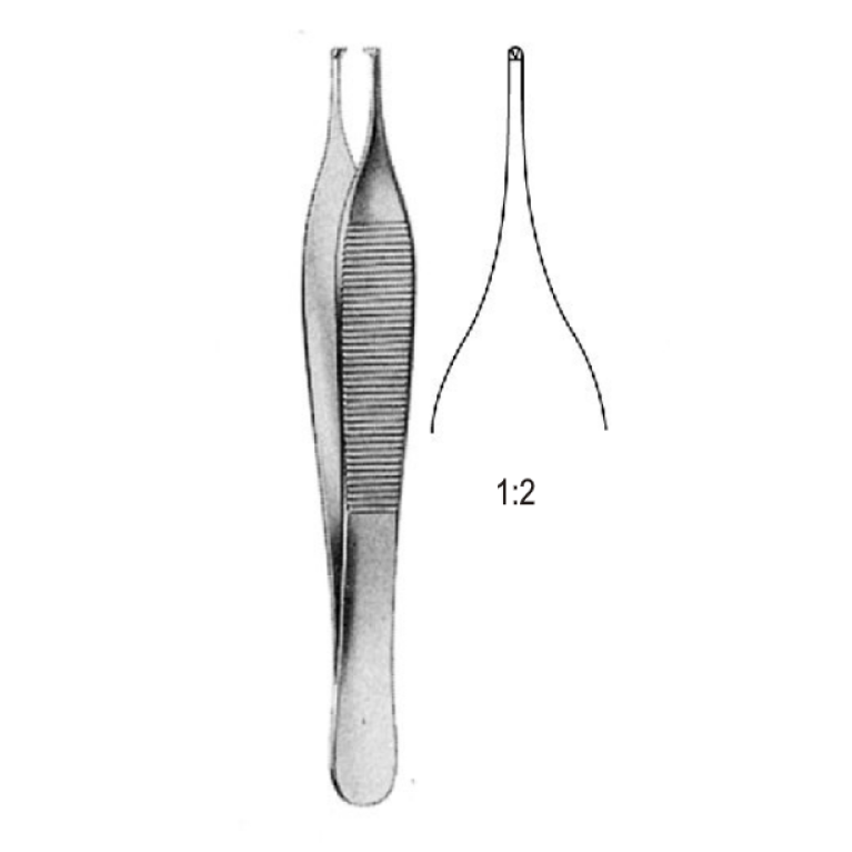 Пинцет хирургический 122*1,5 (Адсона)