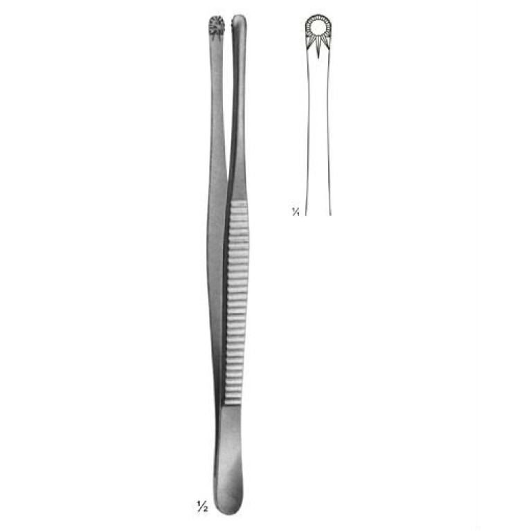 Пинцет зубчатолапчатый 150 мм