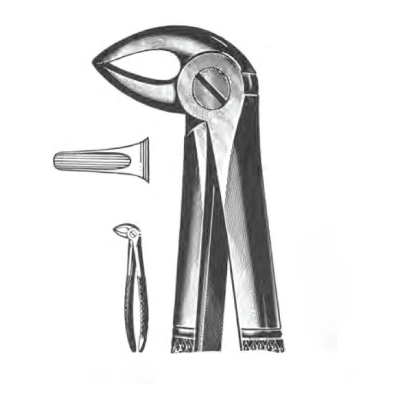 Щипцы №33 для удаления нижних корневых зубов