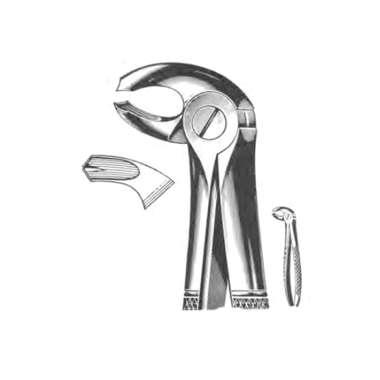 Щипцы №24 для удаления моляров нижней челюсти левой стороны