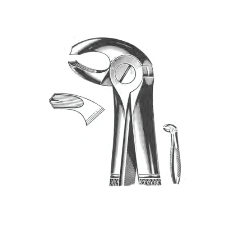 Щипцы №24 для удаления моляров нижней челюсти левой стороны