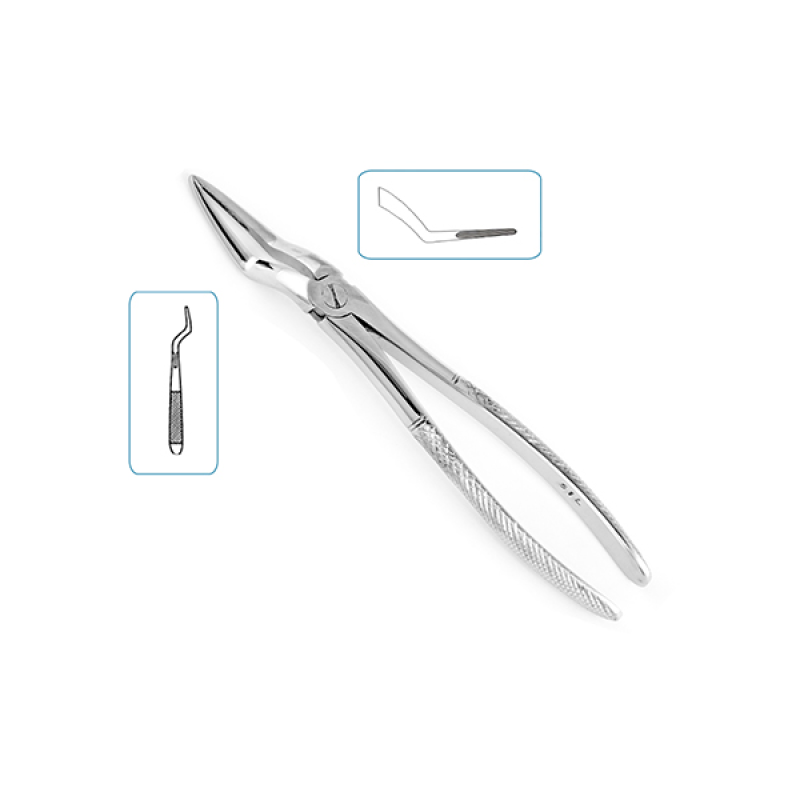 Щипцы №51L для удаления верхних корневых зубов с длинными узкими губками