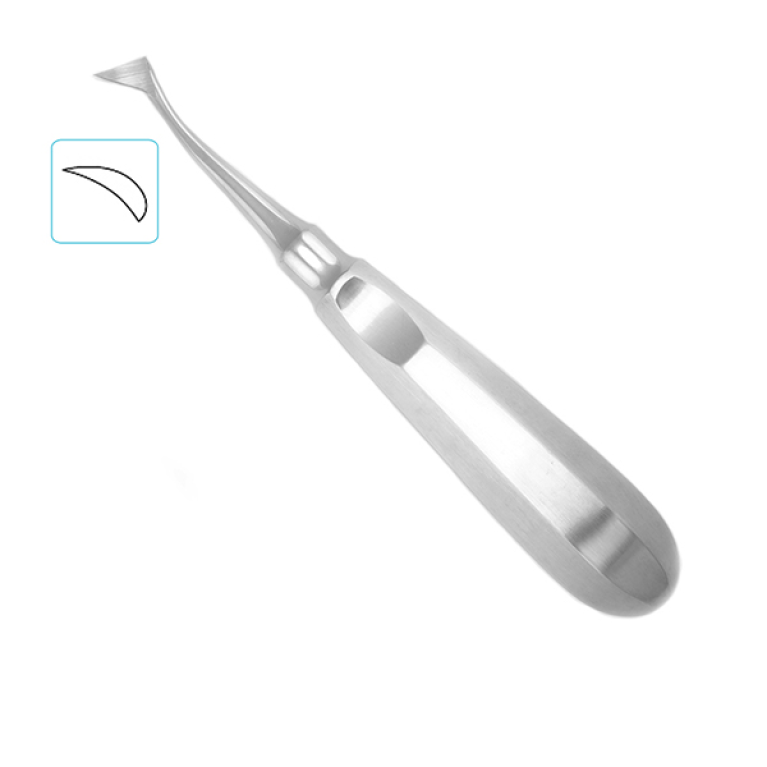 Элеватор зубной угловой левый флажок (120 градусов)