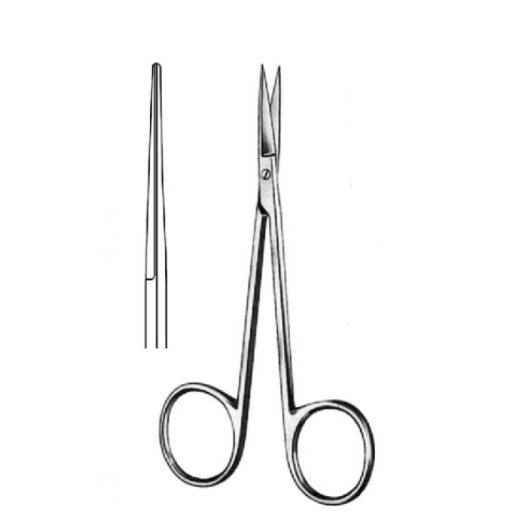 Ножницы десневые остроконечные, прямые, 100 мм