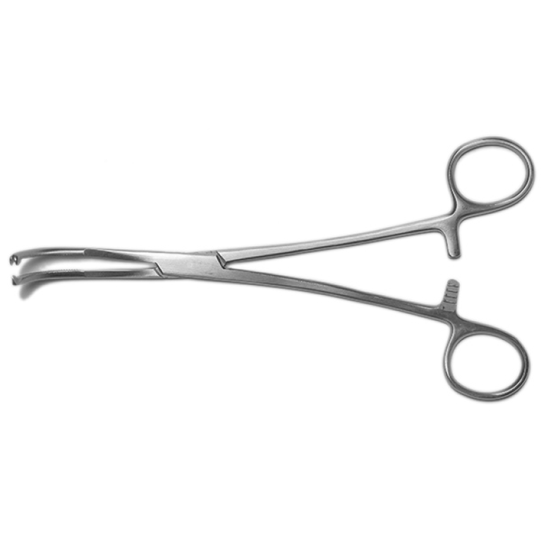 Зажим Микулича для прикрепления белья к брюшине 195 мм