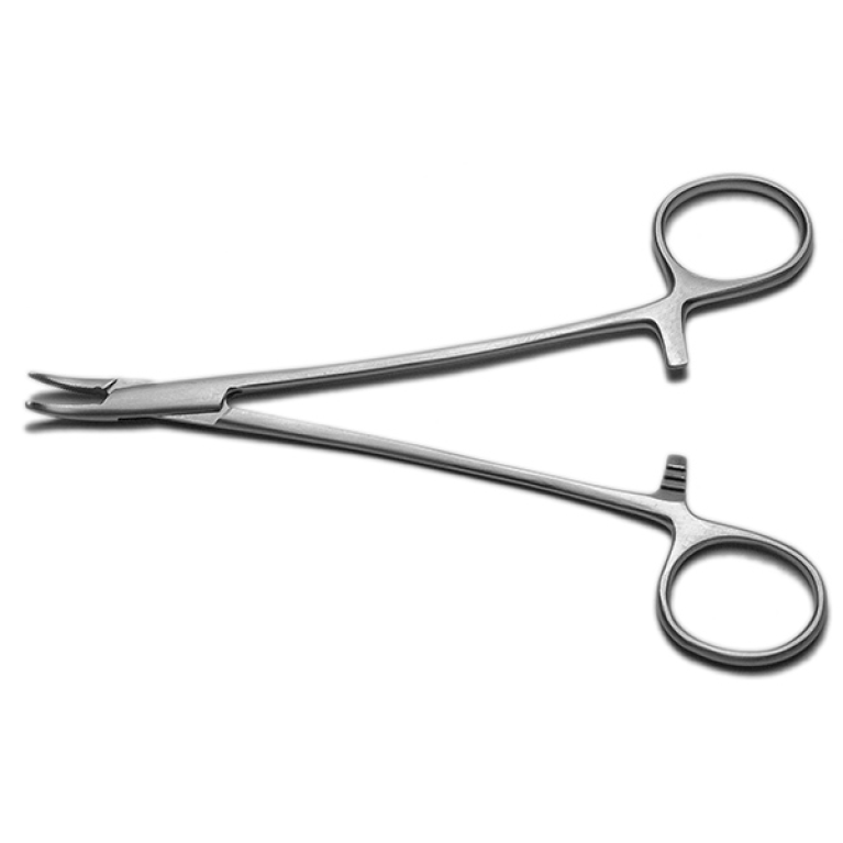 Зажим Москит сосудистый изогнутый, 160 мм